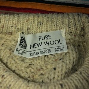 Pure wool sweater made in Ireland